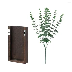 Vases Moderne Mur Planteur Monté Rustique En Bois Pour Ferme Décor Chambre Chambre Bureau Verdure Plantes