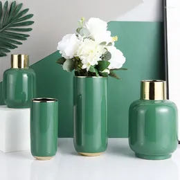 Vases Vases en céramique nordique fleurs hydroponiques petites bouteilles fraîches