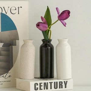 Vases Nordic Céramique Vase Morden Crème Color Flower Pot Pot Room Table Porche Arrangement créatif Décoration Ware Simple Ware