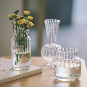 Vazen Noordse heldere glazen plant bloem pot decoratieve tafel terrarium arrangement container huis bruiloft ornamenten