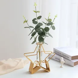 Vases Nordic Creative Simple Hydroponic Small Vase Decoration Net Red Wind Living Room Artificiel Flower Table