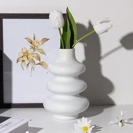 Vases Nordic Home Decor Ceramic Vase Hydroponic Planter Office Salon Art Ornement MODER