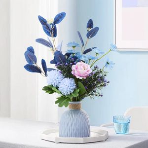 Vazen Noordse ins Flower Vaas Imitatie Keramische plastic pot Unbreakable ARGENTIE TABEL HOME Decoratie Basket