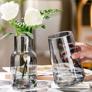 Vazen Noordse ins -stijl eenvoudige glazen bloem vaas woonkamer creatieve tafel watercultuur moderne kleine pot home decoratie