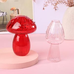 Vazen Noordse paddestoelglazen fles Hydroponics Vaas Creatieve woonkamer Home Office Desktop Crafts Ornament Decoratie