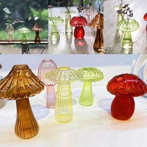 Vases Vases en verre en forme de champignon