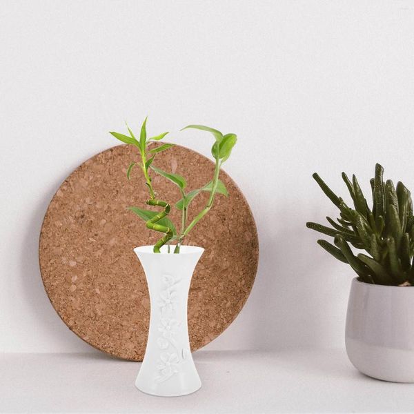 Vases Nordic Plastic Plum Plum Vase Decoration For Home Flower Centres Dried Very White White Fleurs Hydroponic Table