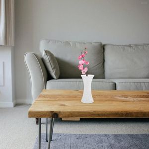 Vases Nordic Plastic Plum Vase Blanc Fleur Conteneur Décor À La Maison Pour Fleurs Petit Artificiel