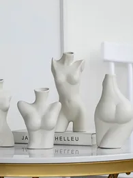 Vases Nordic Simple Art Art Ornaments Céramique Vase Home Decoration ins Modern Decorative Room Tabletop