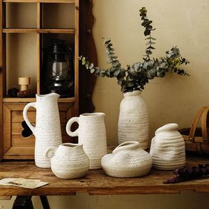 Vases Style nordique en céramique fleur Vase moderne Zen maison bourgeon étagère décoration table centres de table Yoga Studio plantes support