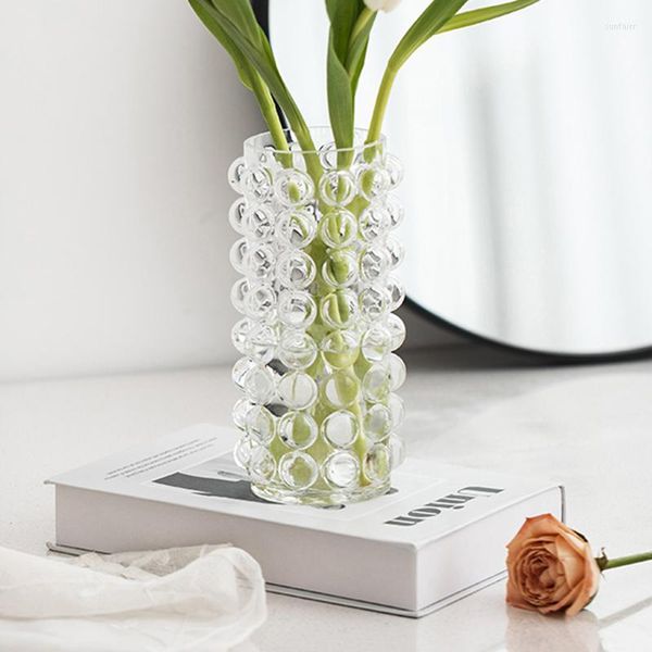 Vases nouveauté verre Vase décoration maison Design luxe hydroponique Art minimaliste esthétique Vaso Fiori maison