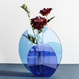 Vases Office innovant Ornement de vase floral acrylique