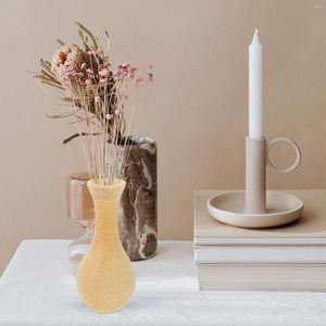 Vases ornements décoratif bouteille de fleur graffiti vase en bois à la maison peinture de moule de moule bricolage