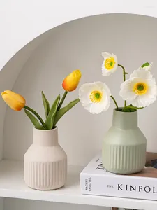 Vases Ornements Ins Wind Ceramic Small Vase Vase Flower Flower Send Send Send Flowers Dry Bourse Nordic Home Decoration