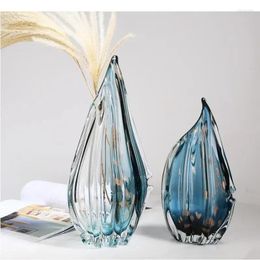 Vases Ornements Vase Floor Flower Areat séché décoration Transparent Accessoires décoratifs Verre hydroponique