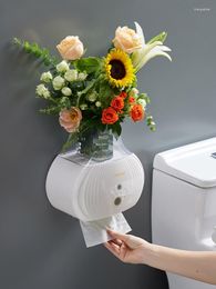 Vazen Papieren handdoekdoos Thuis Wandmontage Creatieve opslag Ponsvrij Multifunctioneel toilet Waterdichte buis