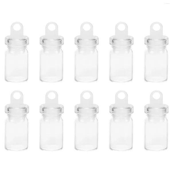 Vases pendentif souhaitant bouteille mini pots petits avec couvercles petites bouteilles en verre en plastique bricolage