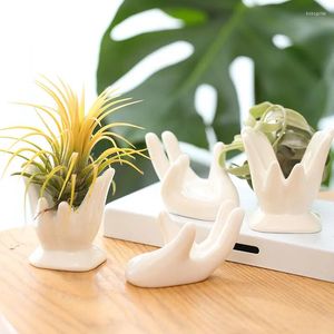 Vases Plant Plante Céramic Bergamot Flowerpot Flower Stand Accessory Base Office Office Bureau et Décoration de la maison