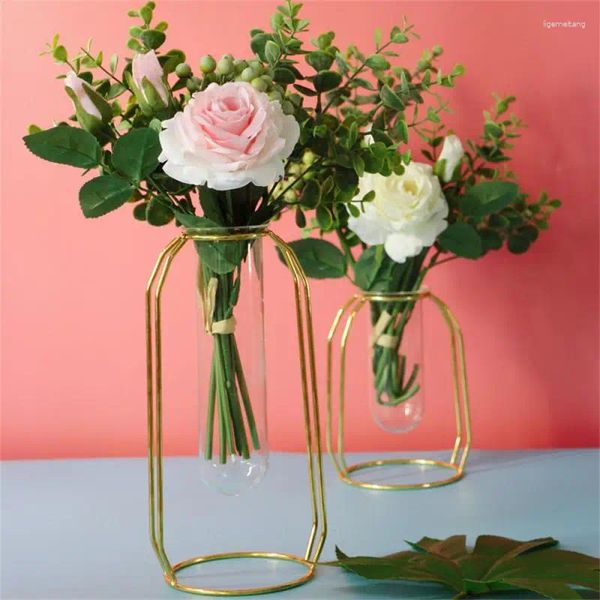 Vases Plante Vase Simple et élégant Art Transparent Idée créative Décoratif Moderne Jardin Artisanat Décoration Verre