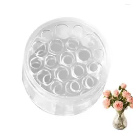 Vases Plastic Clear Spiral Flower Holder minimaliste European Polished Floral Art Sole DIY Transparent Vase Container Bureau