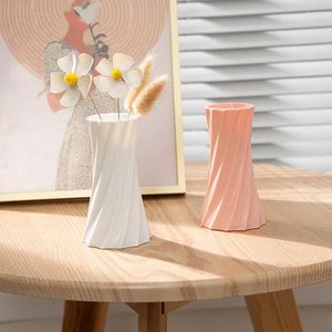 Vases Plastic Flower Vase Ins Arrangement Container Modern Decorative Bottle Ornement Ornement Ornement Living Room Decor