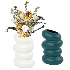 Vases en plastique Vase Vase Hydroponic Pot Decoration Home Bureau pour les fleurs