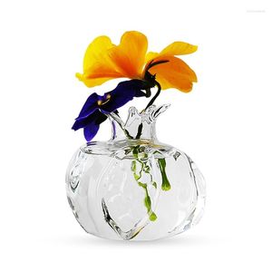 Vazen granaatappelglas bloem decoratieve rustieke bloemen voor woning decor centerpieces evenementen single bud vaas