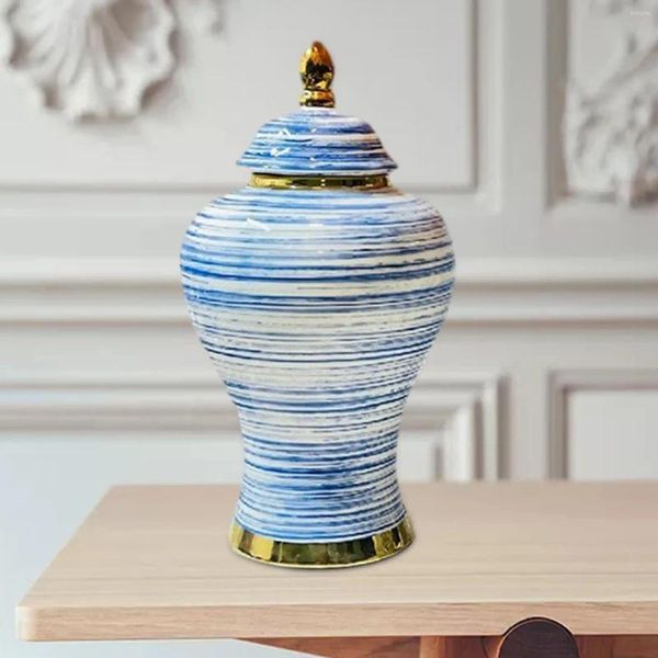Vases en porcelaine Pot de gingembre Temple de style chinois pour cadeau de mariage de fête de chambre à coucher