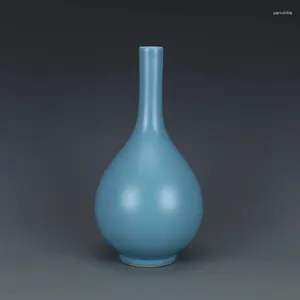 Vases Qing Yongzheng Blue Vase Vase Vase Antique Collection de porcelaine Décoration faite à la main
