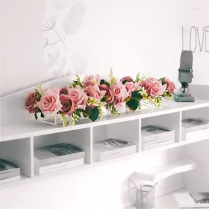 Vazen rechthoekig heldere acrylbloemvaas multifunctionele organisatoren Bouquet opslagbenodigdheden voor bruiloft verjaardag
