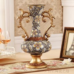 Vases Retro Luxury Resin Ornements décoratifs maison et salon