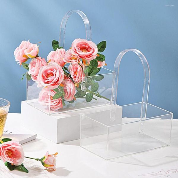 Vases Réutilisable Fleur Cadeau Cas Pas Facilement Casser Anti-fissure Résistance Aux Rayures Éternel Salon Décor