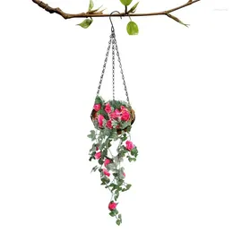 Vases Rose Vine Garland Flower Mur Murnings Vines avec des fleurs pour fond