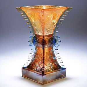 Vases Royal De Luxe À La Main Œuvres D'art Coloré Glaçure Fleur Vase Acient Verre Navire Cristal Dragon Roi Maison Table Bureau Décor