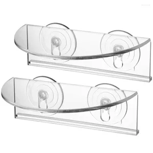 Vases Étagère Étagères Fenêtre Acrylique Mur Ventouse Présentoir Adhésif Fleur Transparent Planteur Flottant Suspendu Aquarium Réservoir