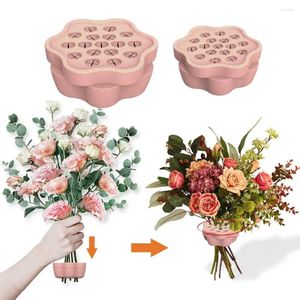 Vases Silicone Tige Holder Arrangement de fleurs Spiral Ikebana DIY Vase Arrangeur pour la maison