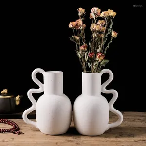 Vases Simple Cerramic Creative Vase Dining Dining Table Decorations Wedding Nordic Home salon