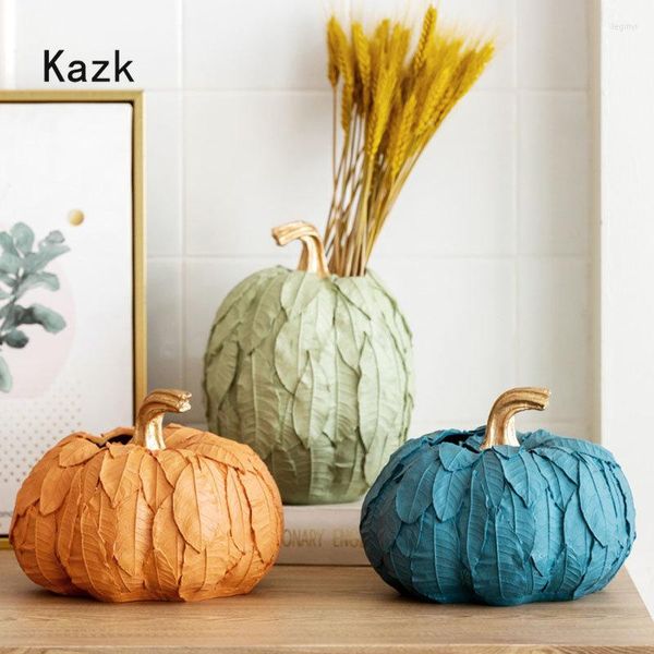 Jarrones simples en forma de calabaza, decoración moderna para el hogar, artesanías de escritorio, adornos de resina, flor, decoración nórdica para sala de estar