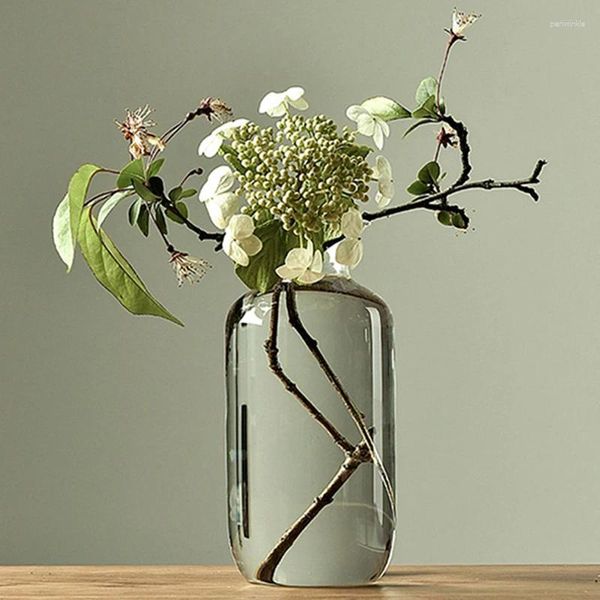 Vases Slim Bouche Chinois Décoration De La Maison Arrangement De Fleurs Vase Plante Transparente