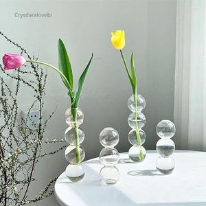 Vazen Bolvormige Vaas Spanje Bubble Glas Transparant en Eenvoudig Kleine Bloem Gebruiksvoorwerpen Woondecoratie Ornament