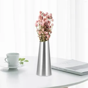 Vazen RVS Vaas Open haard Kleine Metalen Bloemenhouder Mini Tafelblad Decor Plantenbak