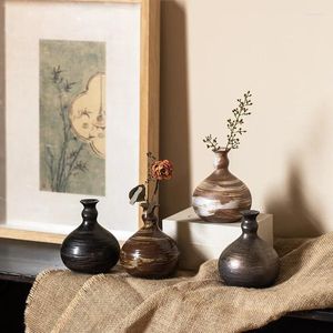 Vases Stoare imitant la pierre abstraite bureau ornements en céramique chez l'habitant poterie pot poudre plomb hydroponique fleur articles petit vase