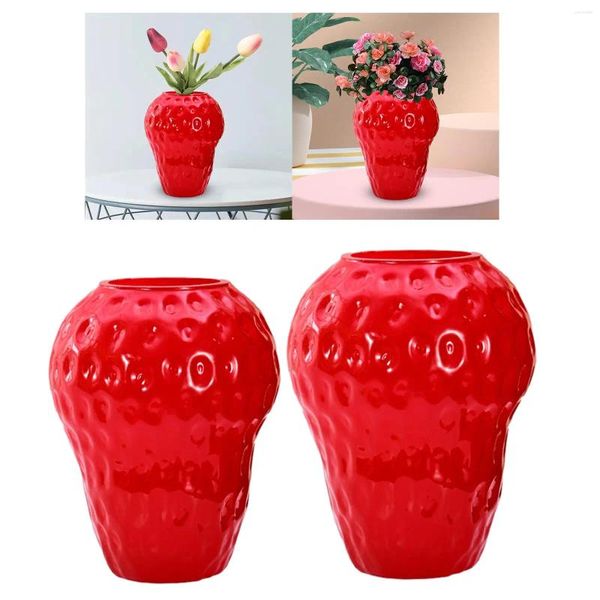 Vases Fraise Bud Vase Centres de table Minimaliste Porte-fleurs Plantes Pot Pot de fleurs pour bureau fête salon armoire