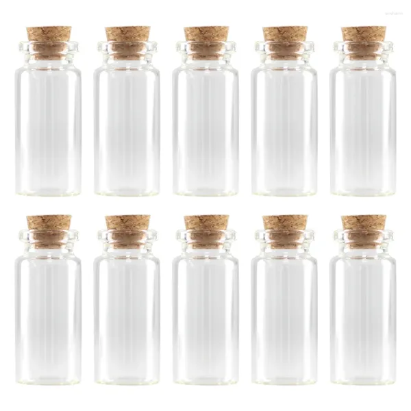 Jarrones Terrarios 100 Unids 30 Ml Tapón De Corcho Botellas De Vidrio Pequeños Frascos De Favor Mini Decoración Diy