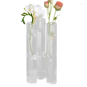 Vases à essai vase pour les fleurs Flower Pot créatif Creative Floral Hydroponic Container Home Desktop Dining Table Decor Tubes