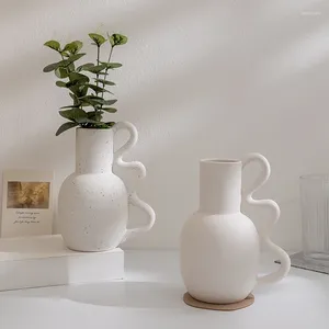 Vases Ting Ke Nordic Ins Wabi-Sabi Style Cerramic Hydroponic Vase Hystay El Shop Home Decoration Sécoration Fleur