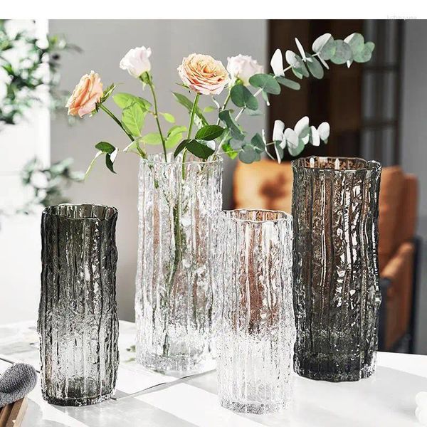 Vases Verbe Glacier Transparent Vase de surface Hydroponie Hydroponie Fleurs Pots Arrangement de fleurs Décoration décoration moderne décoration moderne