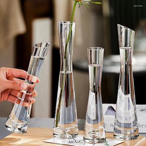 Vases transparent en verre VASE VASE SMELUIE PLANT HYDROPONIQUE Terrarium Luxury Room Table Home Decoration mariage