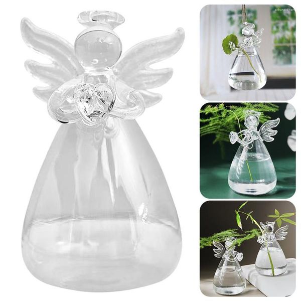 Vases Transparent Haute Borosilicate Verre Vase Ange Créatif Plante Fleur Dispositif Organiser Pour Salon Décor À La Maison Outils