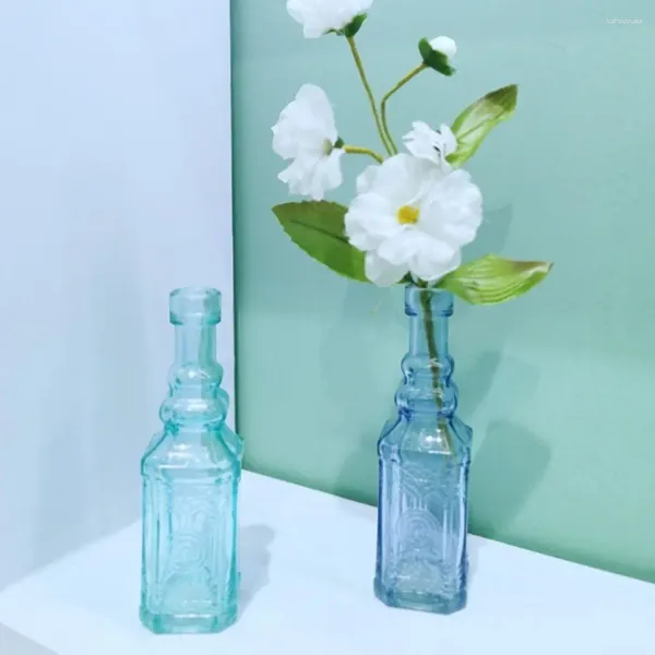 Jarrones Planta de Hydroponics Hydroponics, jarrones de vidrio en forma de hongo transparente para la decoración de la oficina en el hogar
